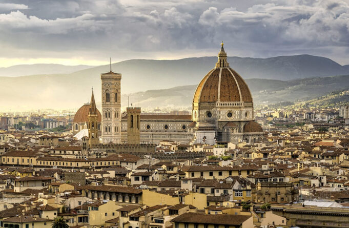 Town of Florence in Italy
